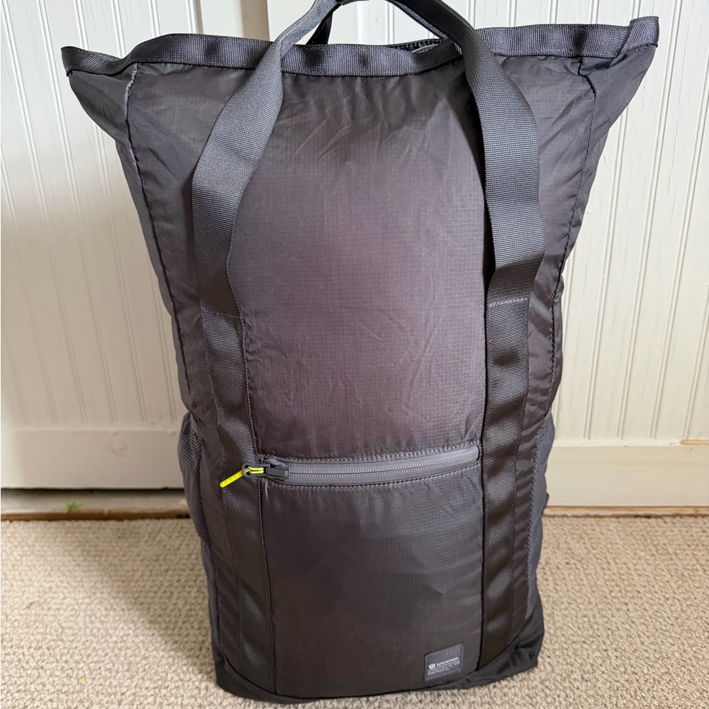 Lululemon Gray Roll-Top Backpack - Lightweight Pa… - image 5
